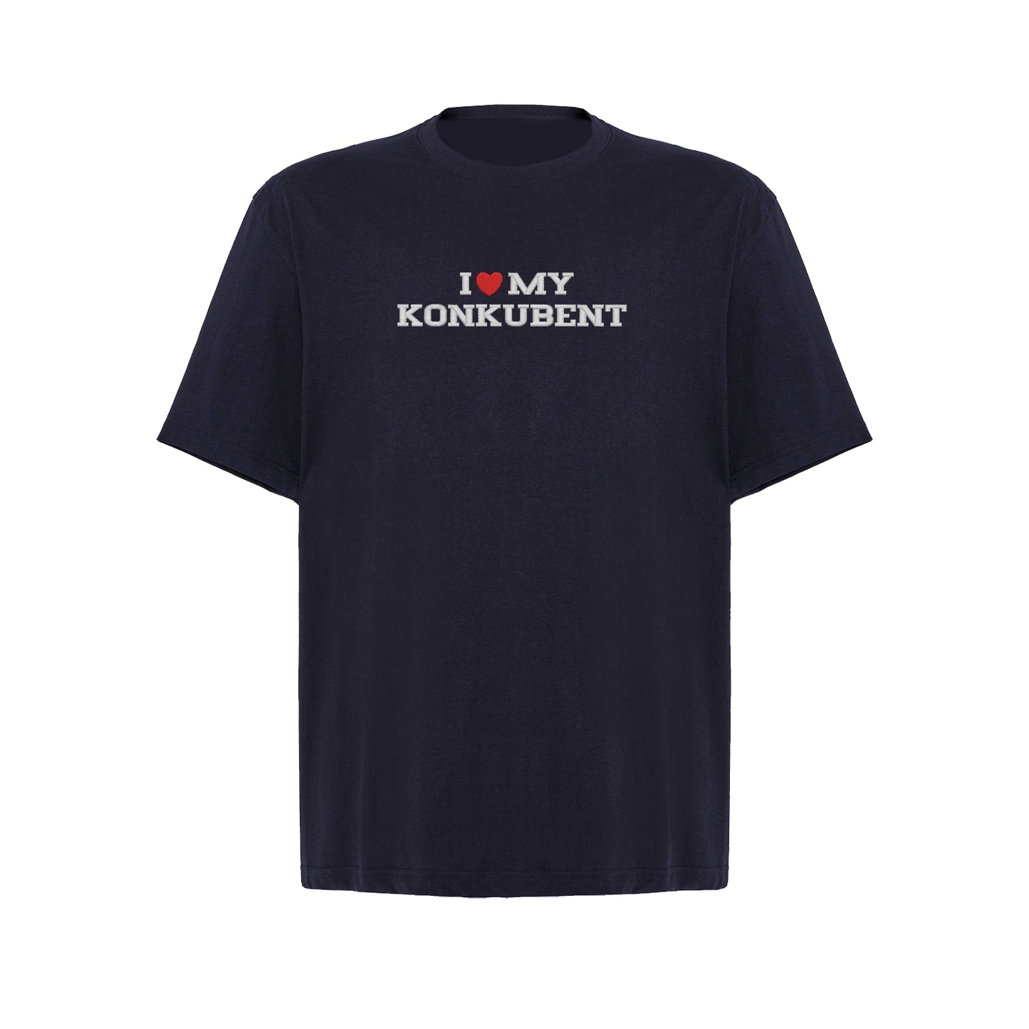 Koszulka oversize z haftem „I LOVE MY KONKUBENT"