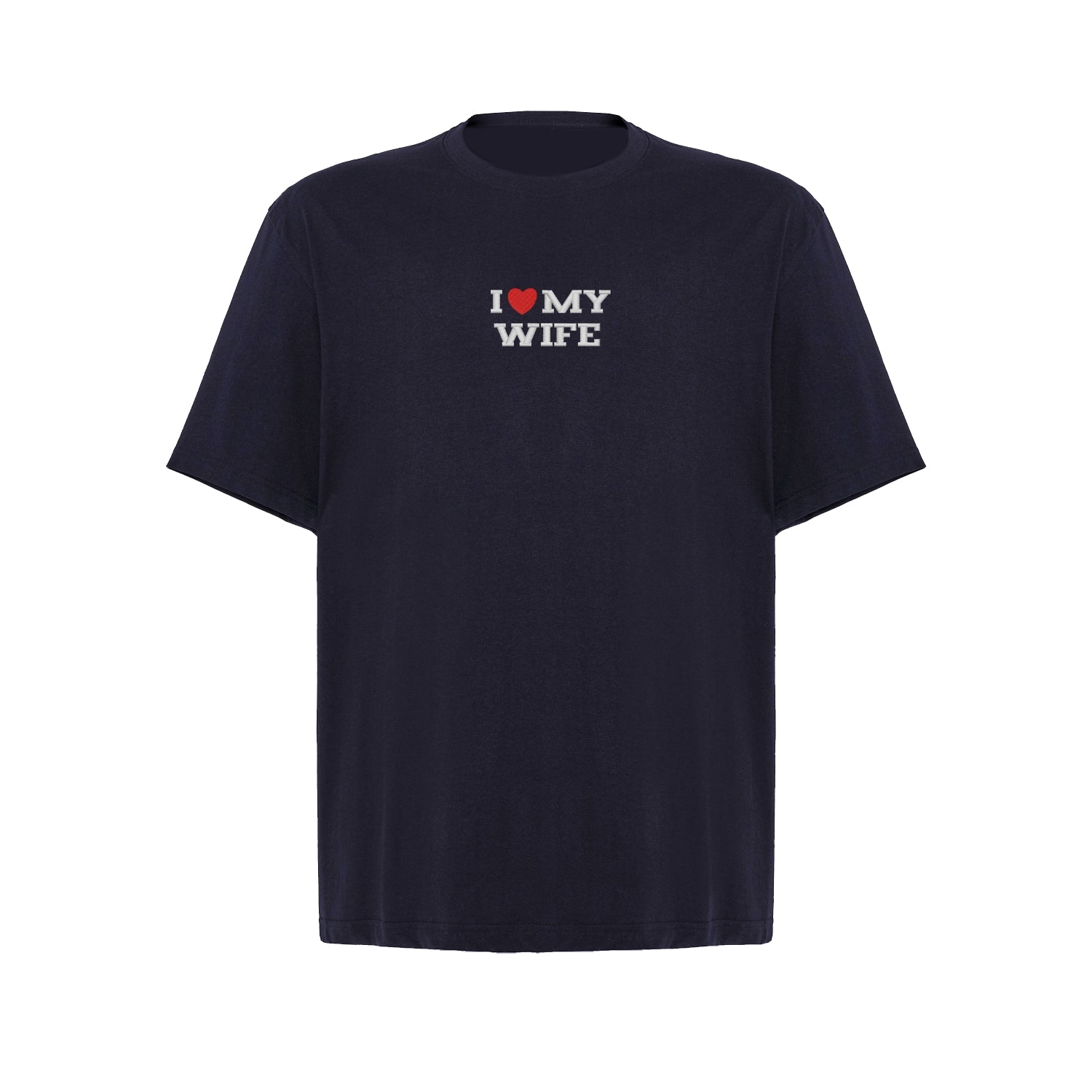 Koszulka oversize z haftem „I LOVE MY WIFE
