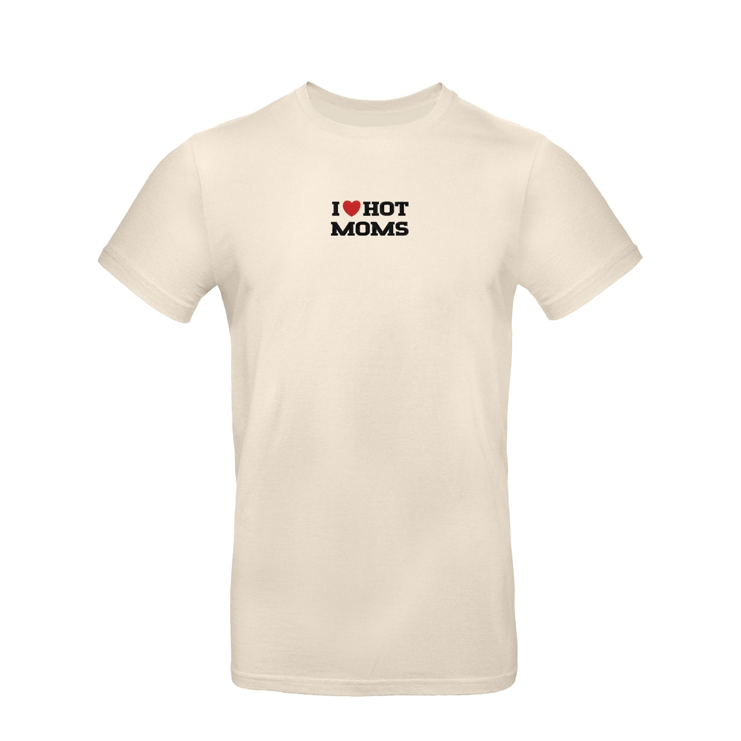 Koszulka unisex z haftem „I love HOT MOMS"
