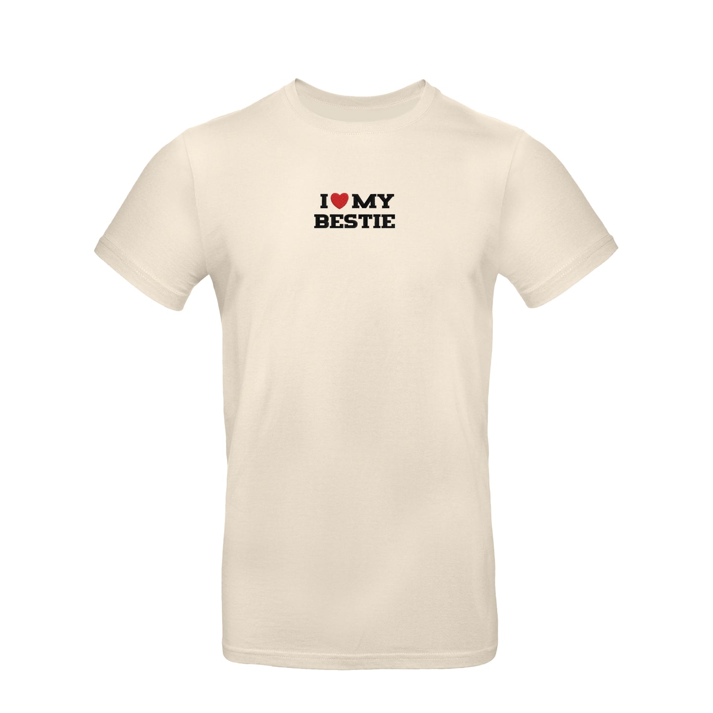 Koszulka unisex z haftem „I love  MY BESTIE"