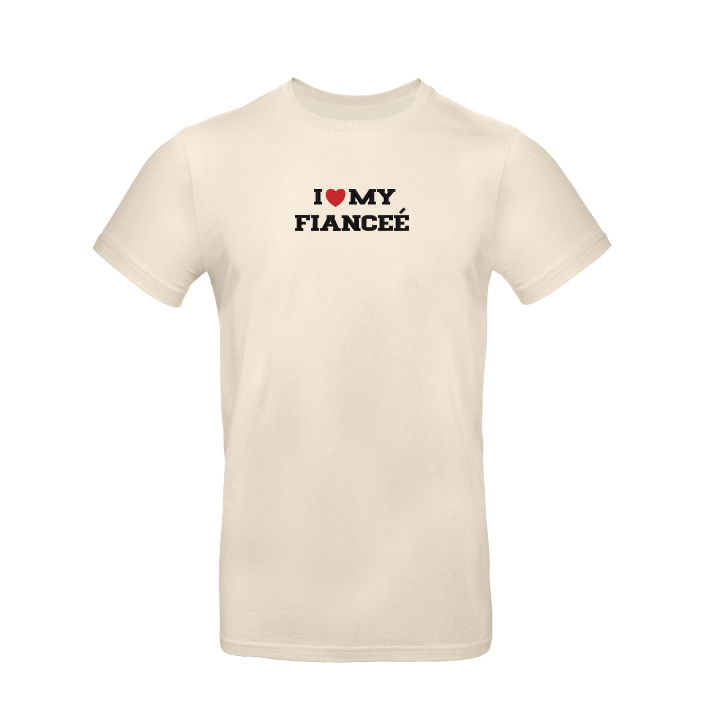 Koszulka unisex z haftem „I love MY FIANCEE"