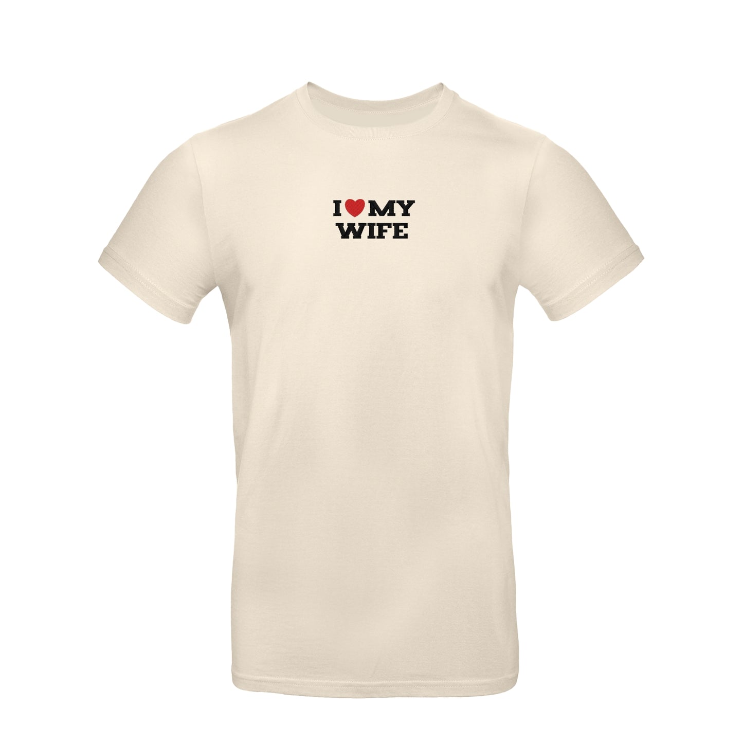 Koszulka unisex z haftem „I LOVE MY WIFE"