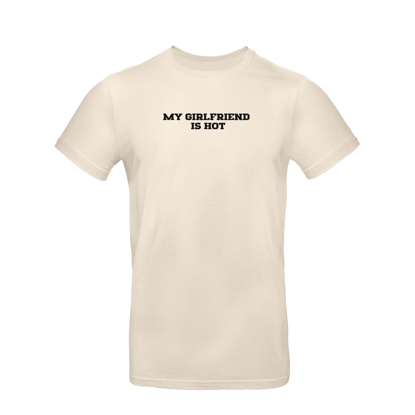 Koszulka unisex z haftem „My girlfriend is hot"
