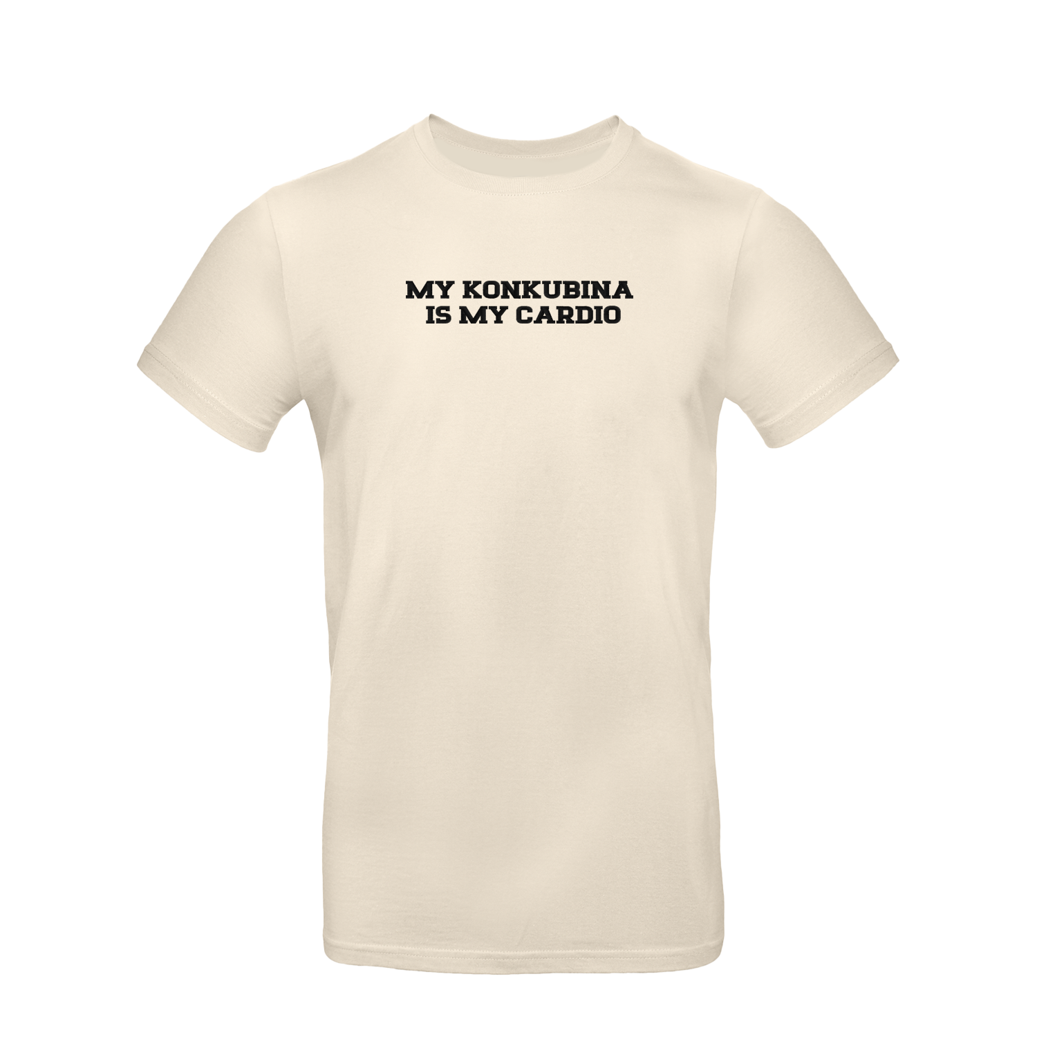Koszulka unisex z haftem „My Konkubina is my cardio