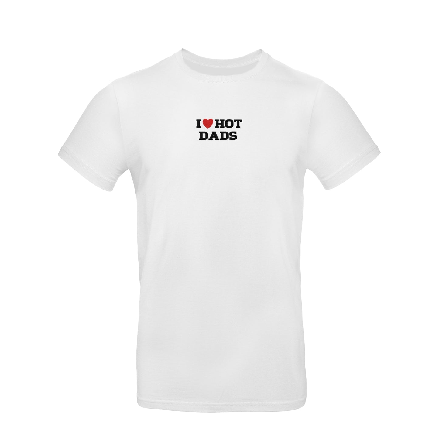 Koszulka unisex z haftem „I love HOT DADS"