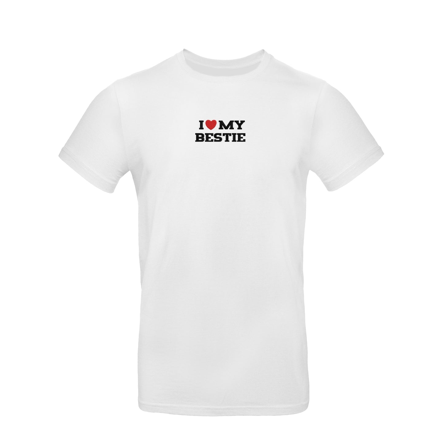 Koszulka unisex z haftem „I love  MY BESTIE"