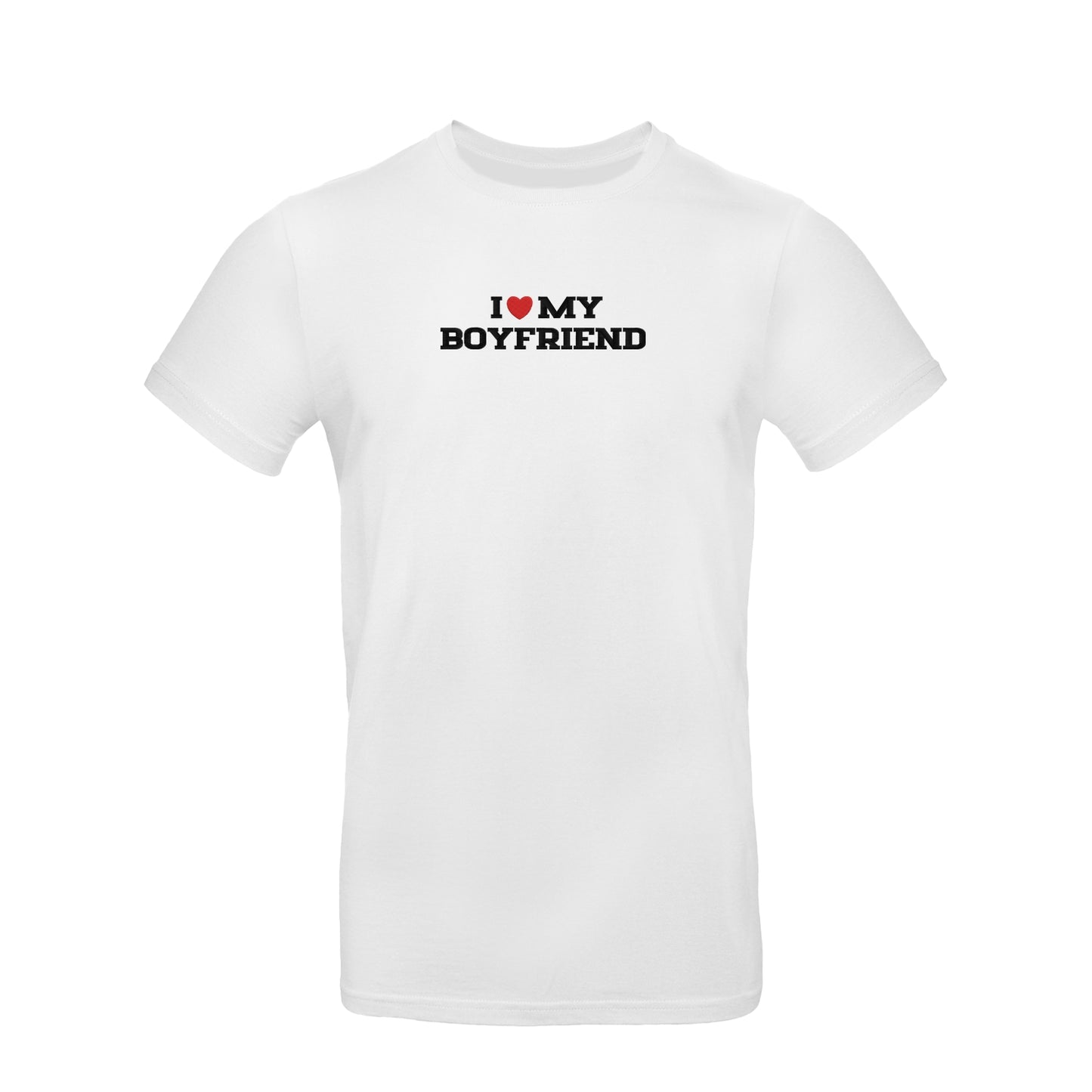 Koszulka unisex z haftem „I love MY BOYFRIEND"