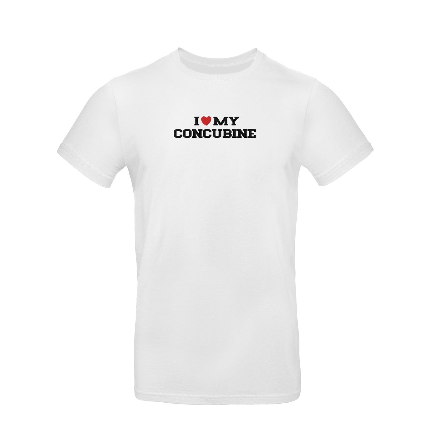 Koszulka unisex z haftem „I love MY Concubine"