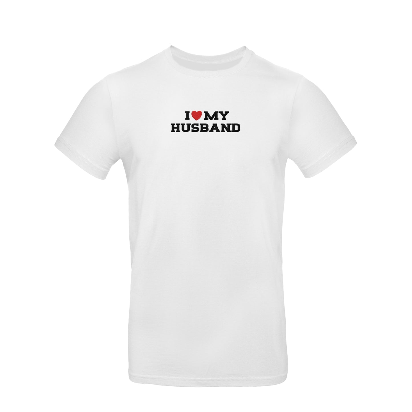 Koszulka unisex z haftem „I❤️ MY HUSBAND"