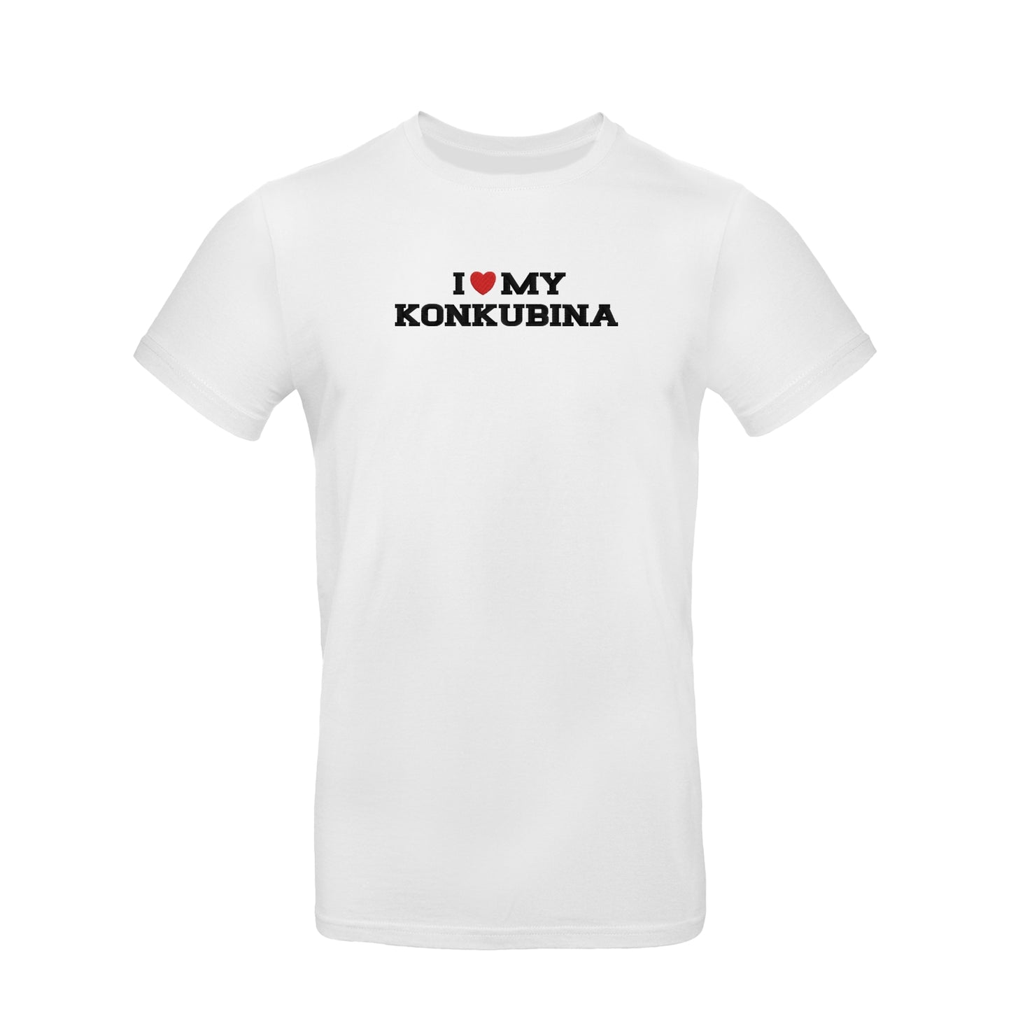 Koszulka unisex z haftem „I love MY KONKUBINA"