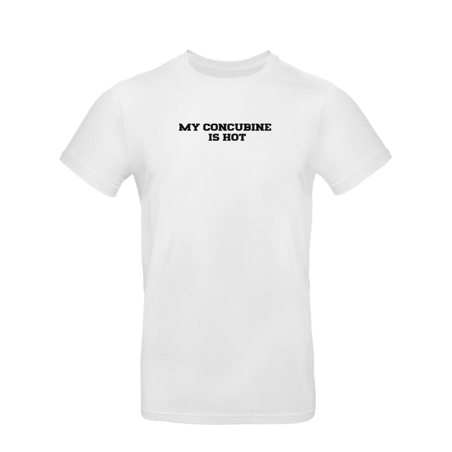 Koszulka unisex z haftem „My Concubine Is Hot"