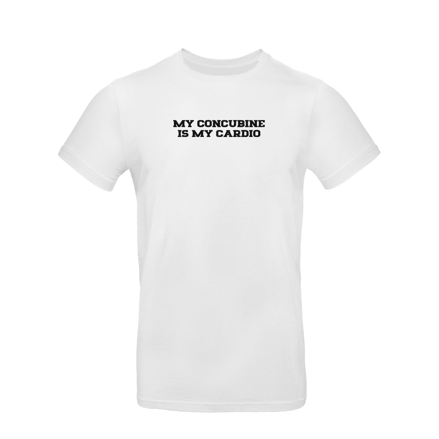 Koszulka unisex z haftem „My Concubine Is My Cardio"