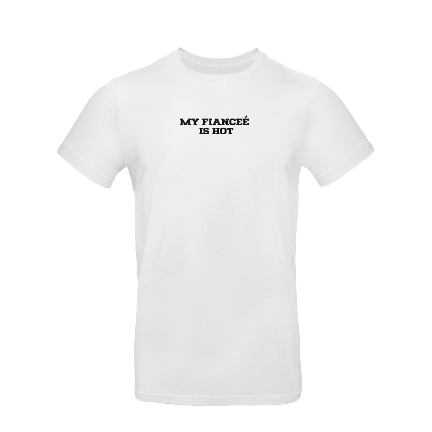 Koszulka unisex z haftem „MY FIANCEE IS HOT"