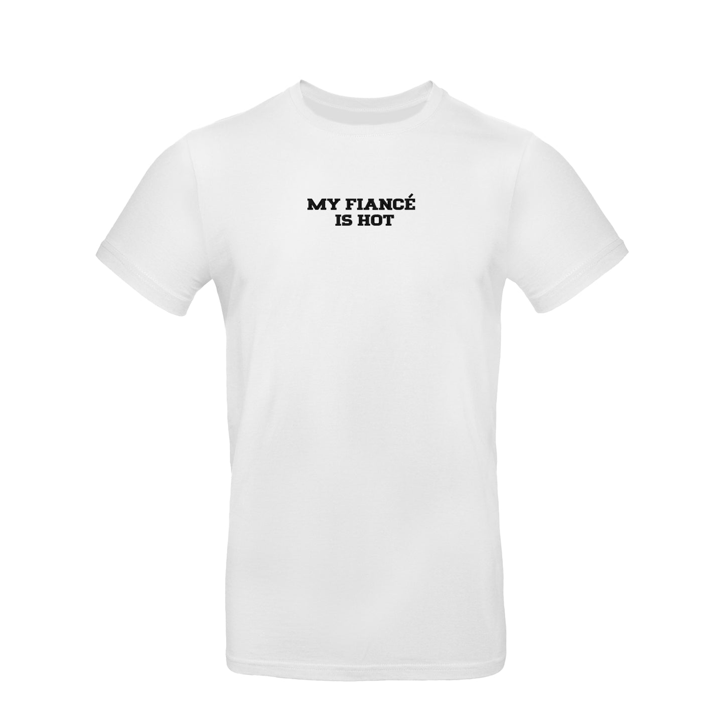 Koszulka unisex z haftem „MY FIANCE IS HOT"