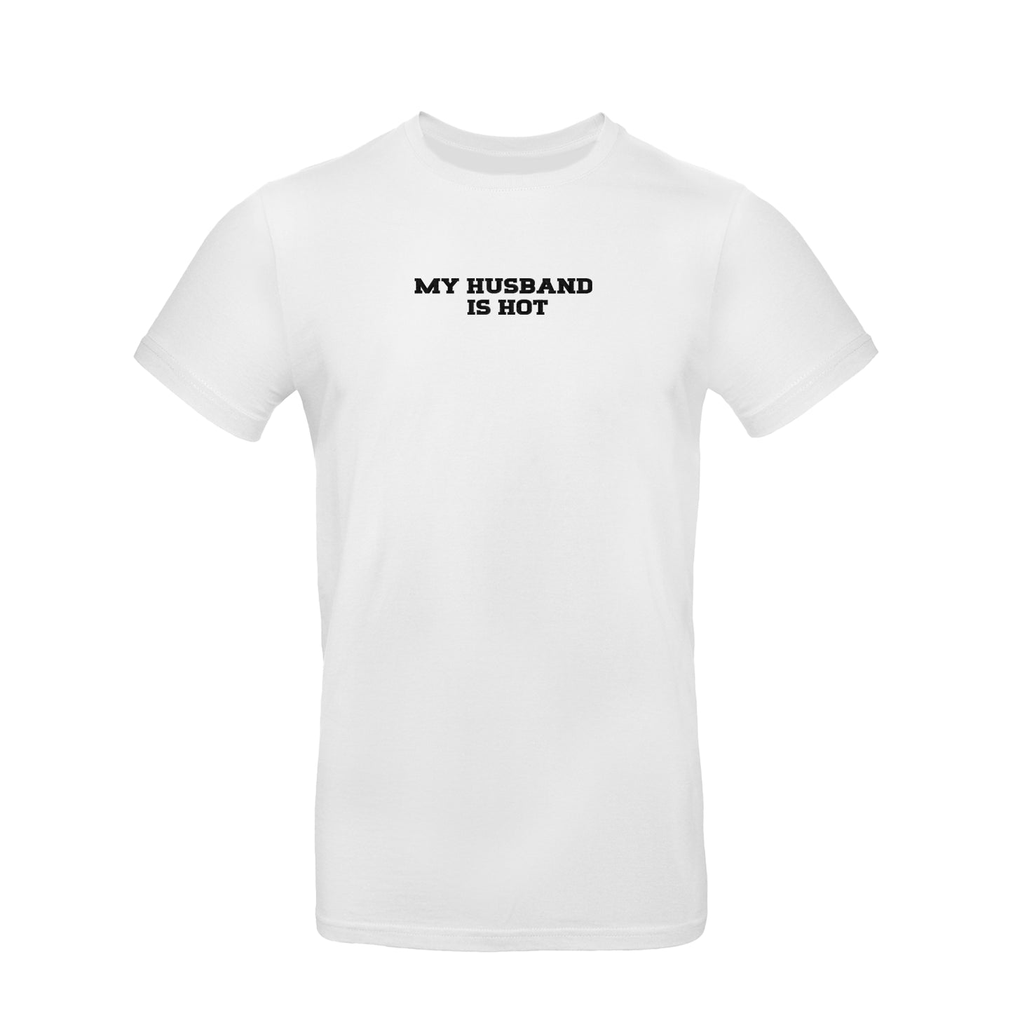 Koszulka unisex z haftem „MY HUSBAND IS HOT"