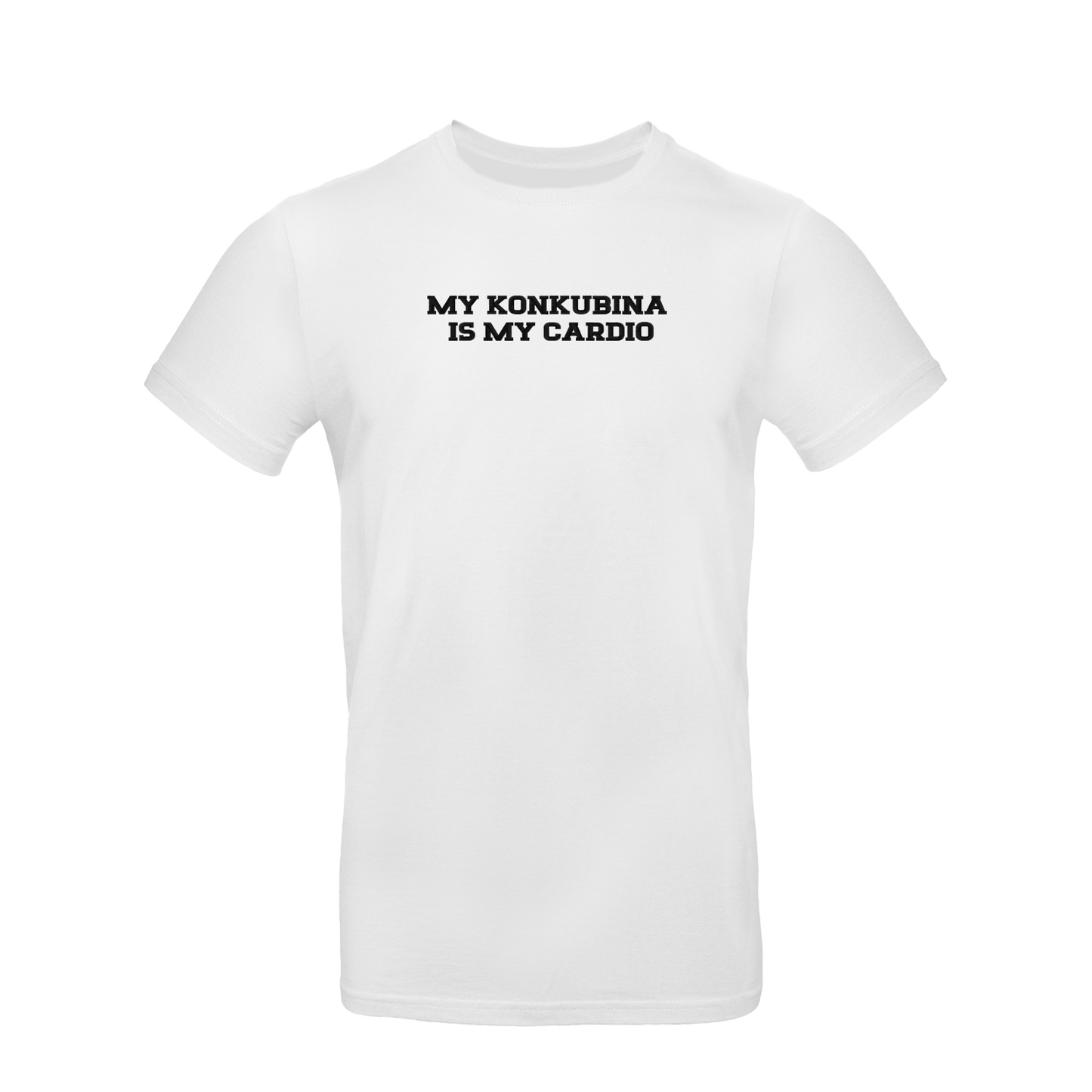 Koszulka unisex z haftem „My Konkubina is my cardio"