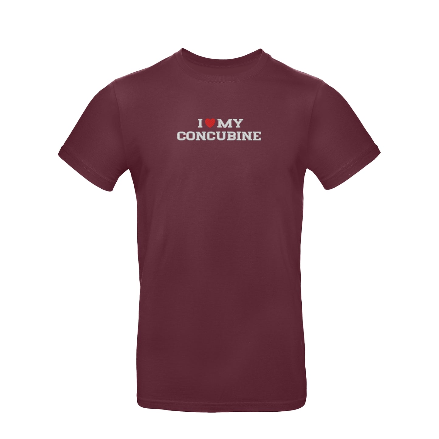 Koszulka unisex z haftem „I love MY Concubine"