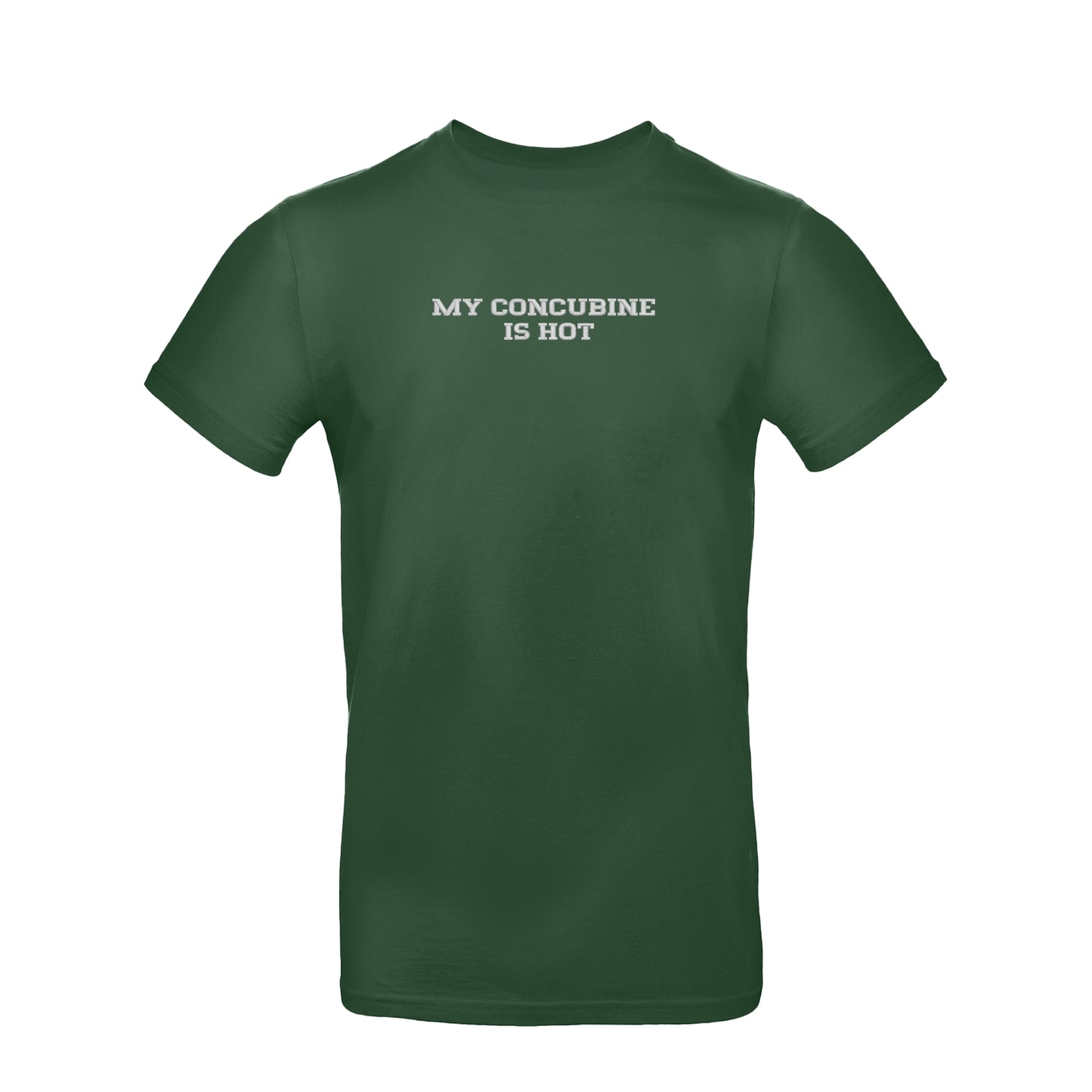 Koszulka unisex z haftem „My Concubine Is Hot"