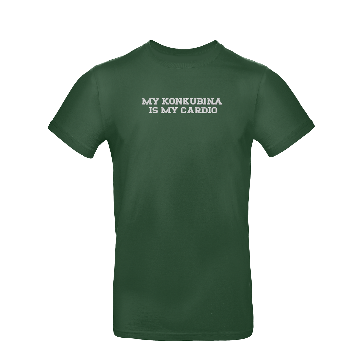 Koszulka unisex z haftem „My Konkubina is my cardio"