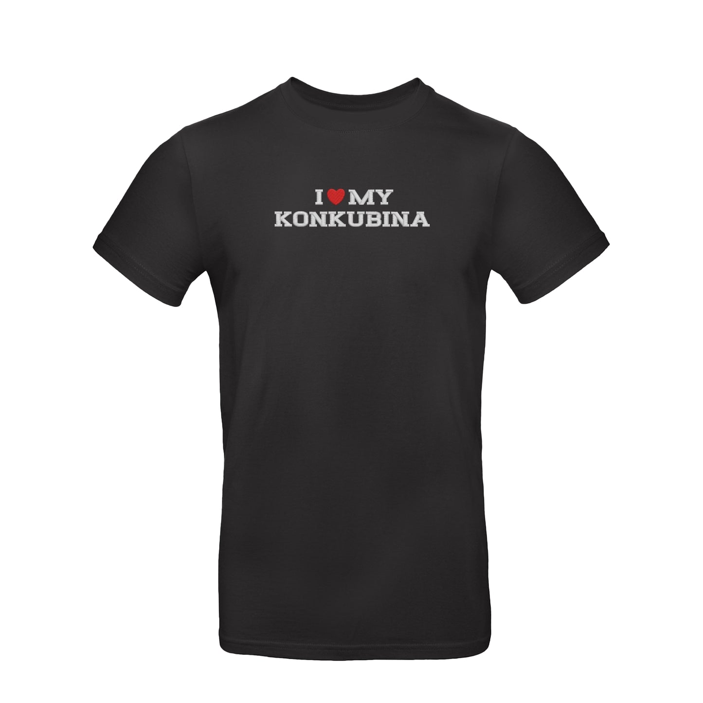 Koszulka unisex z haftem „I love MY KONKUBINA"