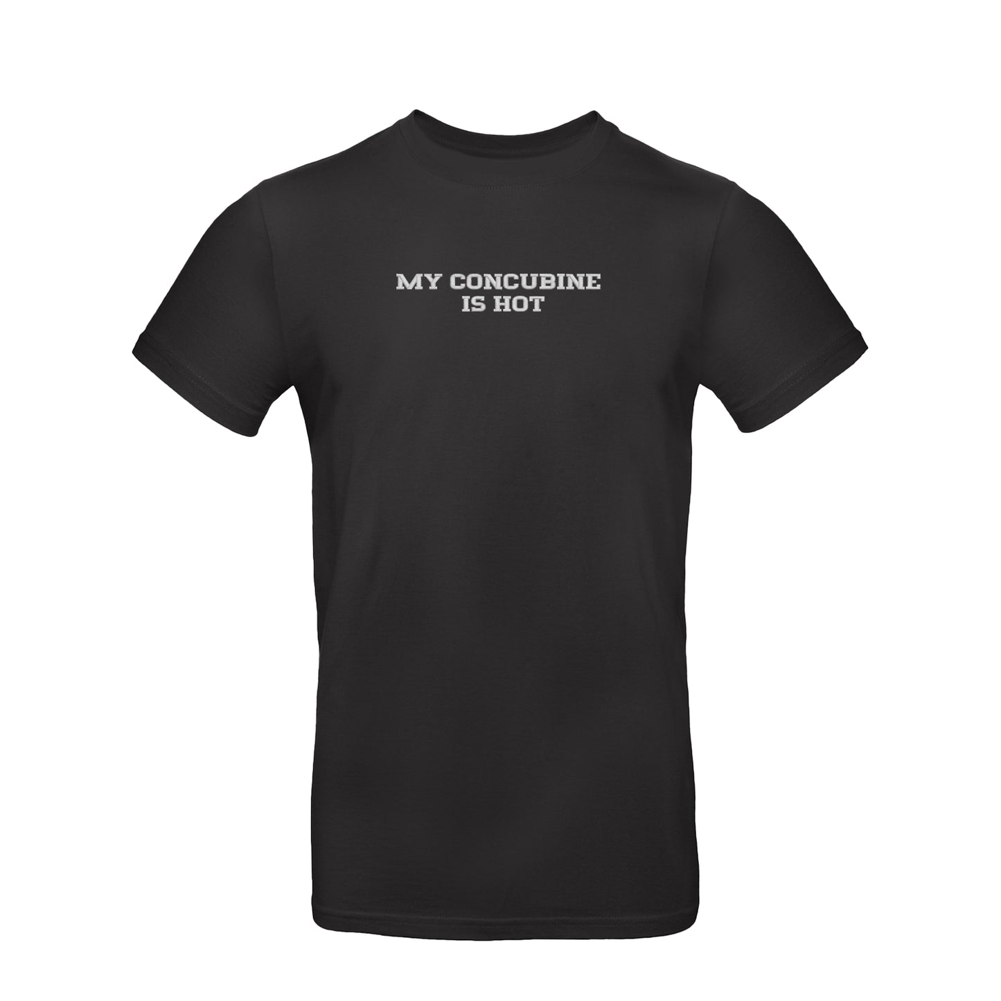 Koszulka unisex z haftem „My Concubine Is Hot"