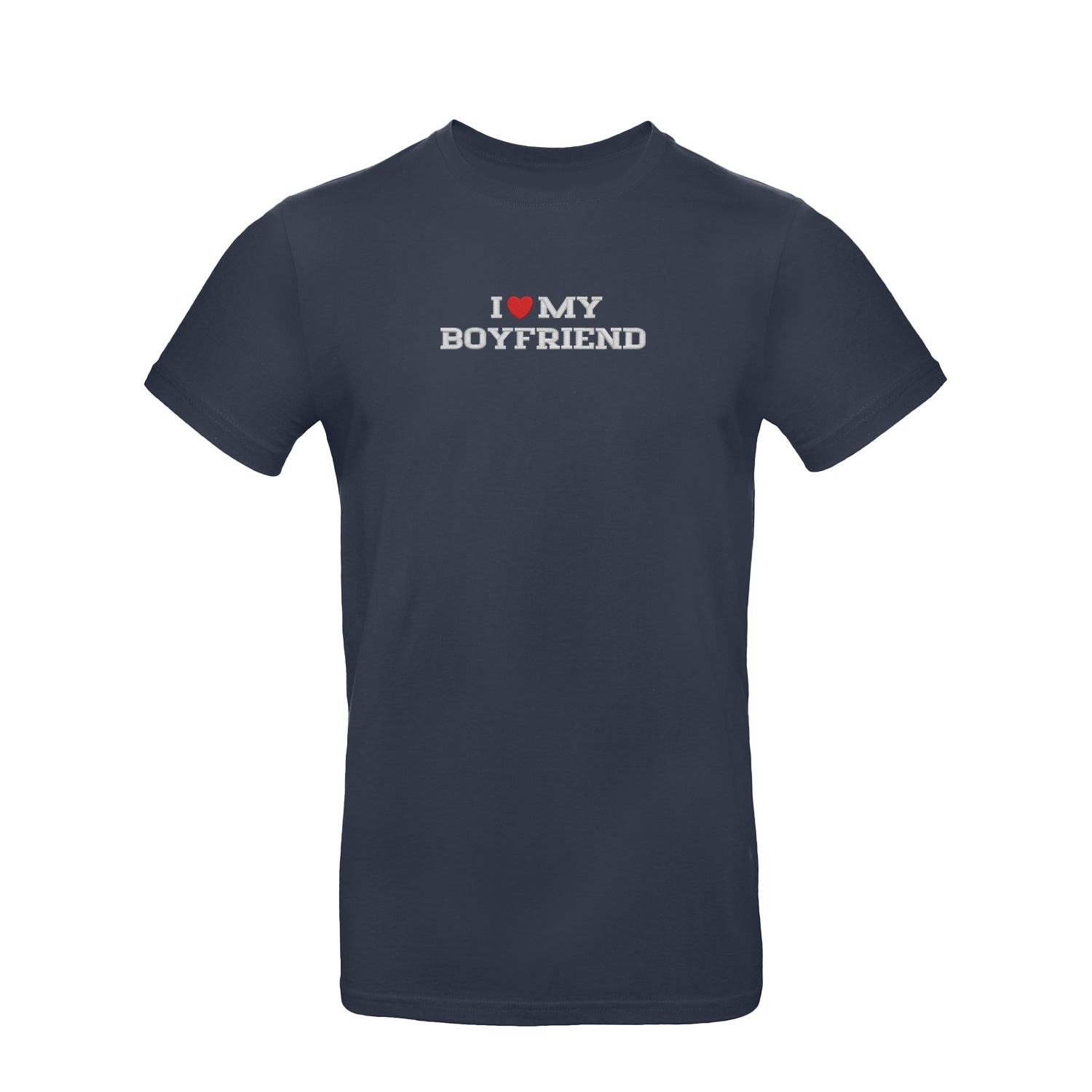 Koszulka unisex z haftem „I love MY BOYFRIEND