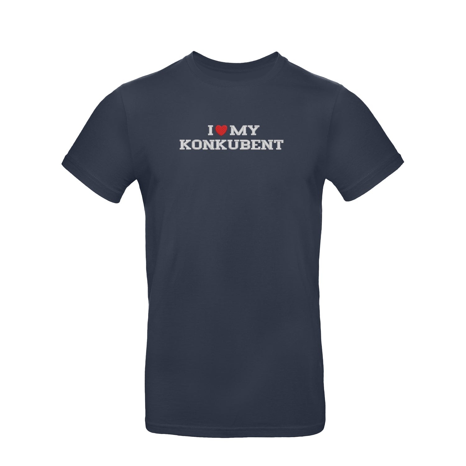 Koszulka unisex z haftem „I LOVE MY KONKUBENT