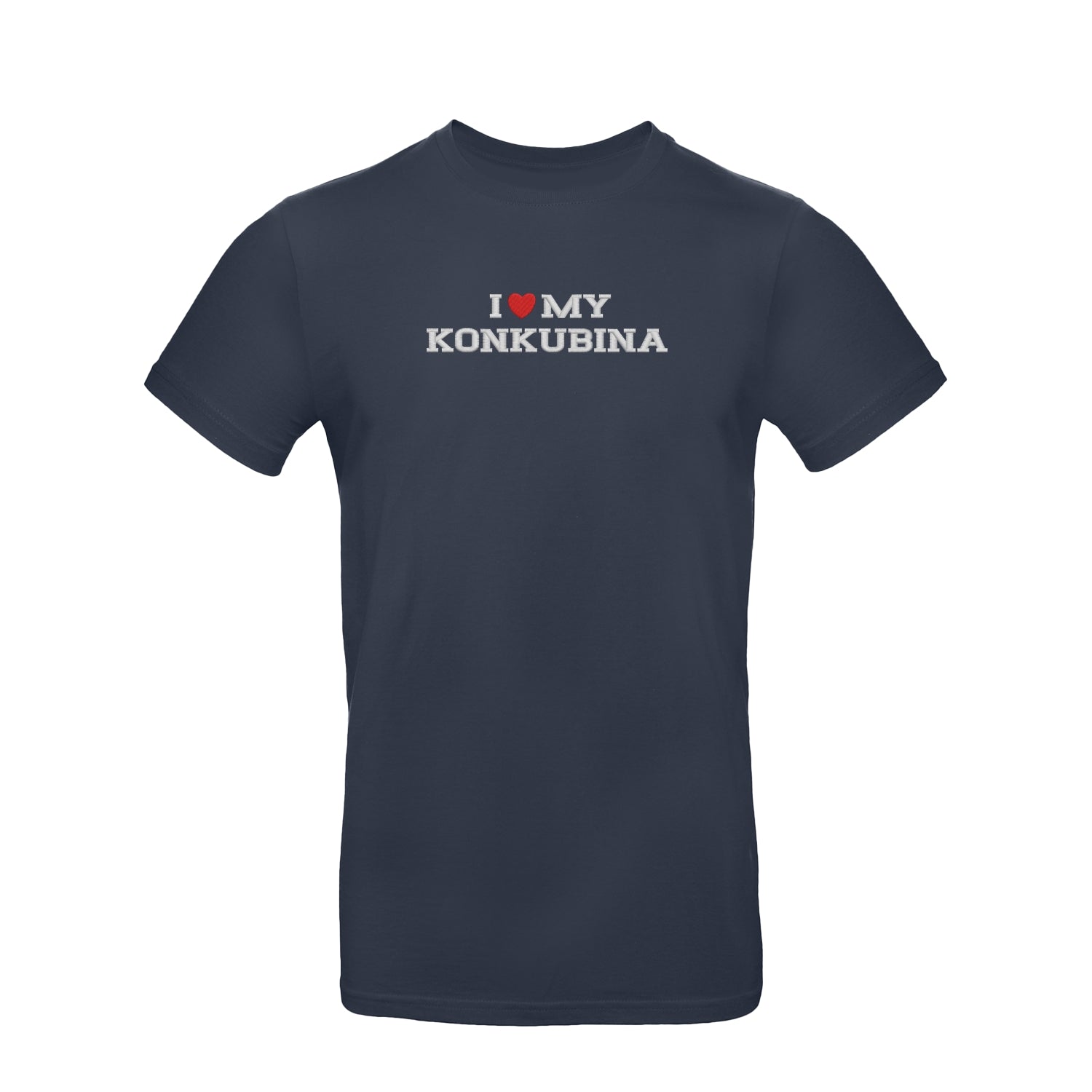Koszulka unisex z haftem „I love MY KONKUBINA