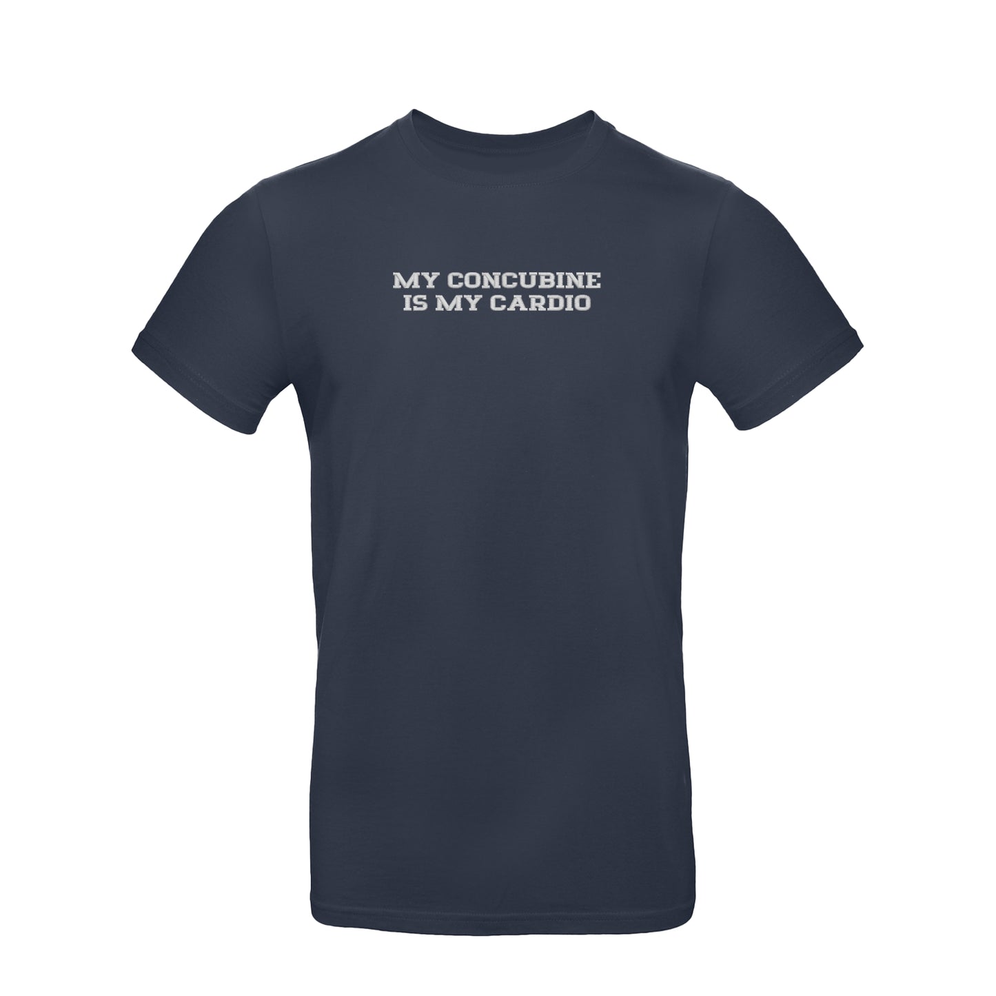 Koszulka unisex z haftem „My Concubine Is My Cardio"
