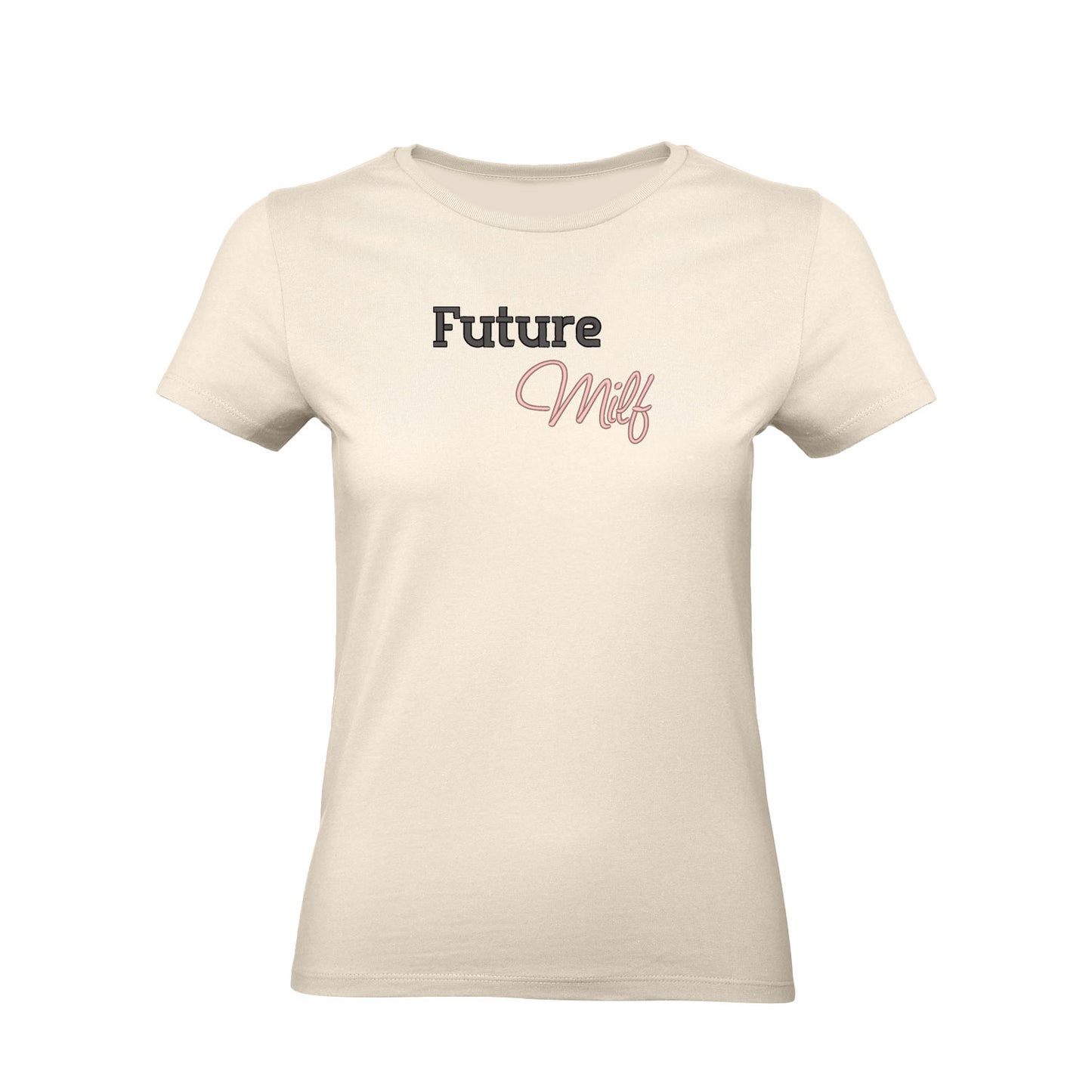 Koszulka damska „Future MILF” – Haft 3D, Styl i Pewność Siebie