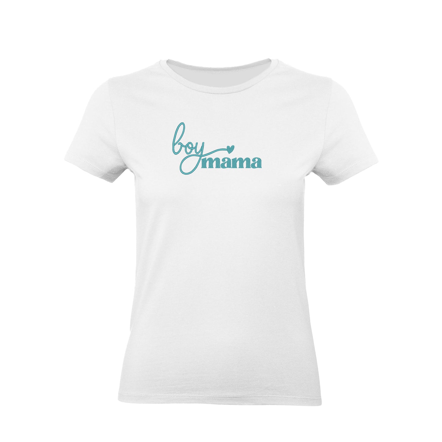 Koszulka Boy Mama Embroidery – Haft komputerowy | Damska, Unisex, Oversize Haft z radości - nadruki i haft na odzieży Warszawa