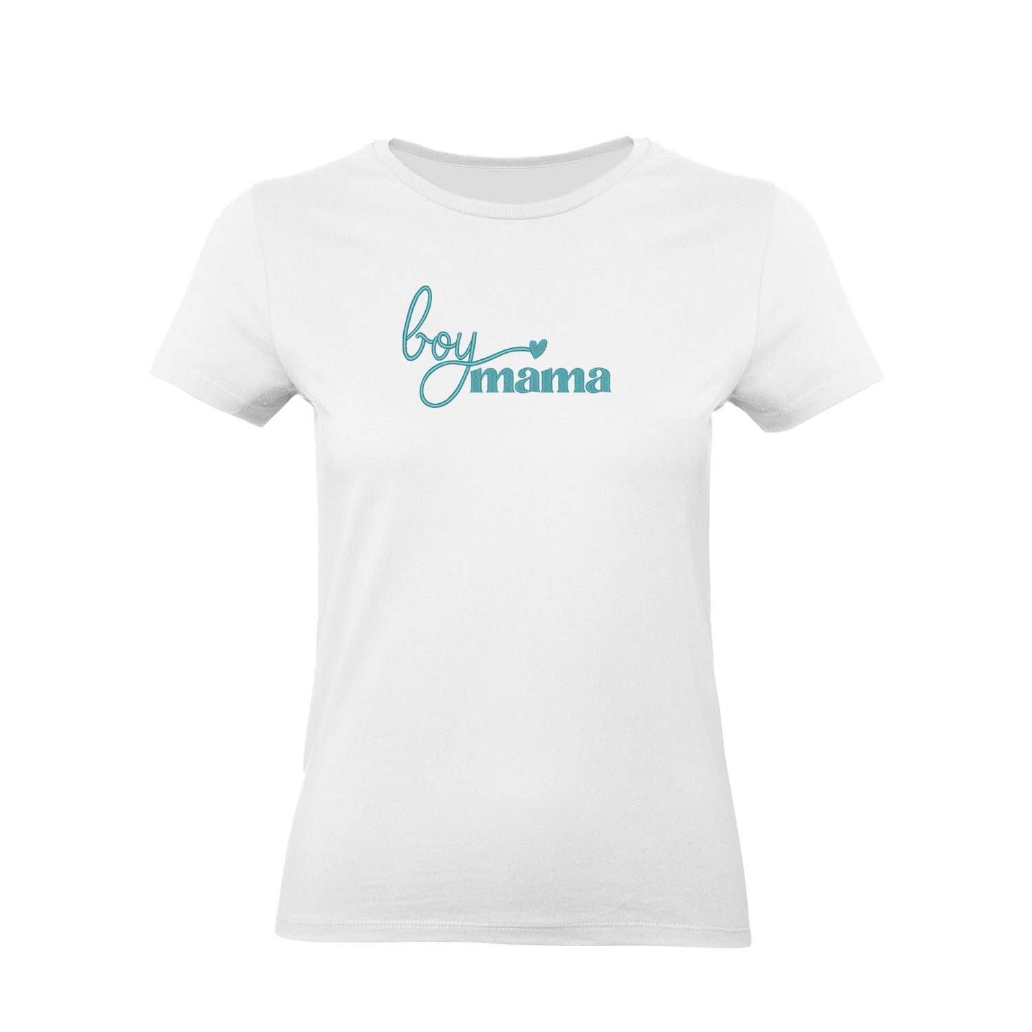 Koszulka Boy Mama Embroidery – Haft komputerowy | Damska, Unisex, Oversize Haft z radości - nadruki i haft na odzieży Warszawa