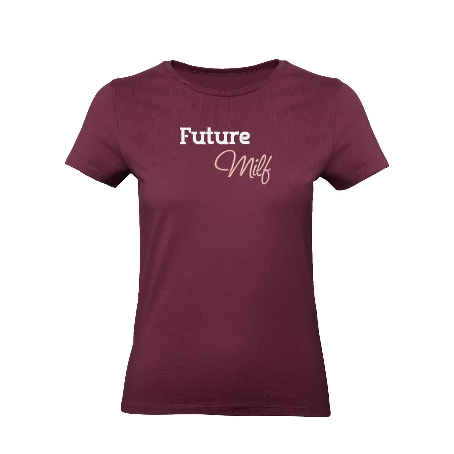 Koszulka damska „Future MILF” – Haft 3D, Styl i Pewność Siebie Haft z radości