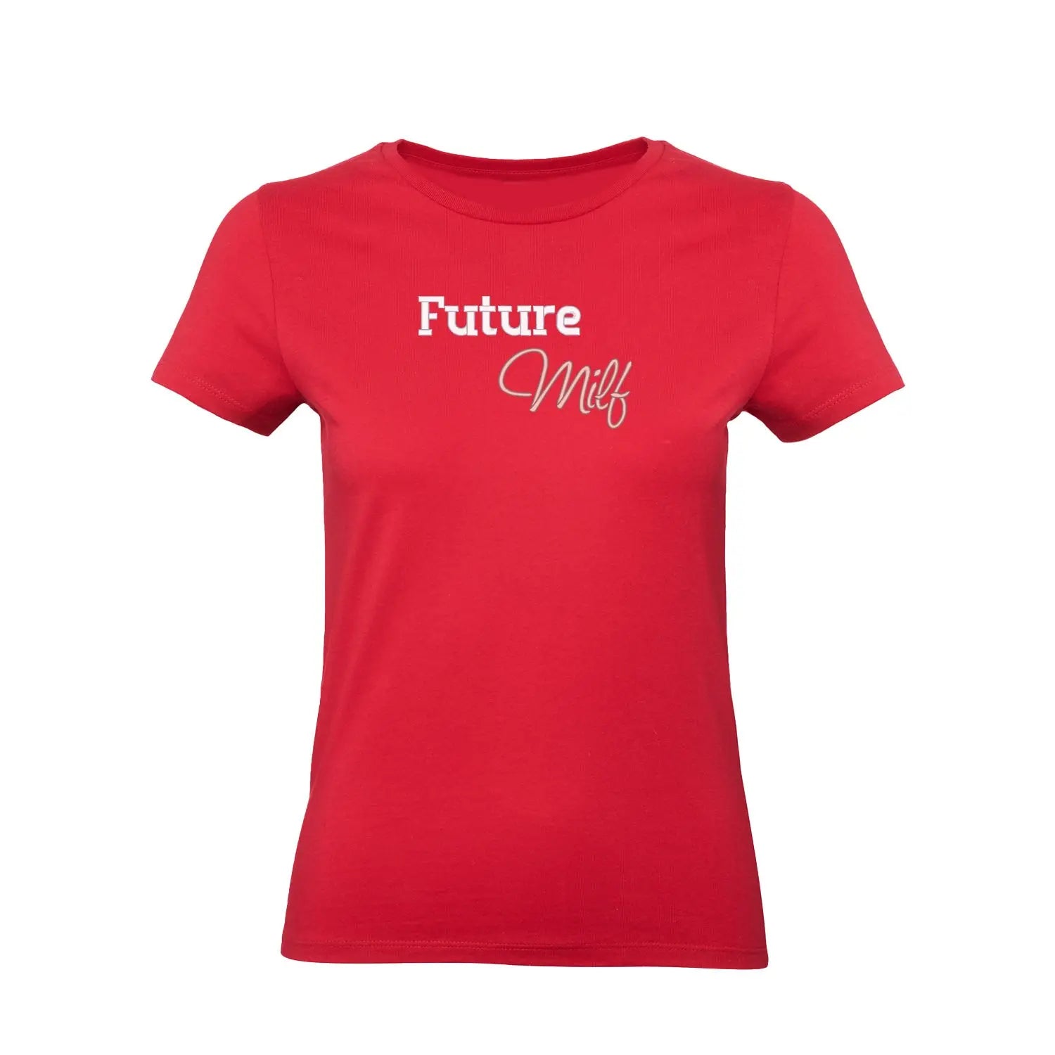 Koszulka damska „Future MILF” – Haft 3D, Styl i Pewność Siebie Haft z radości