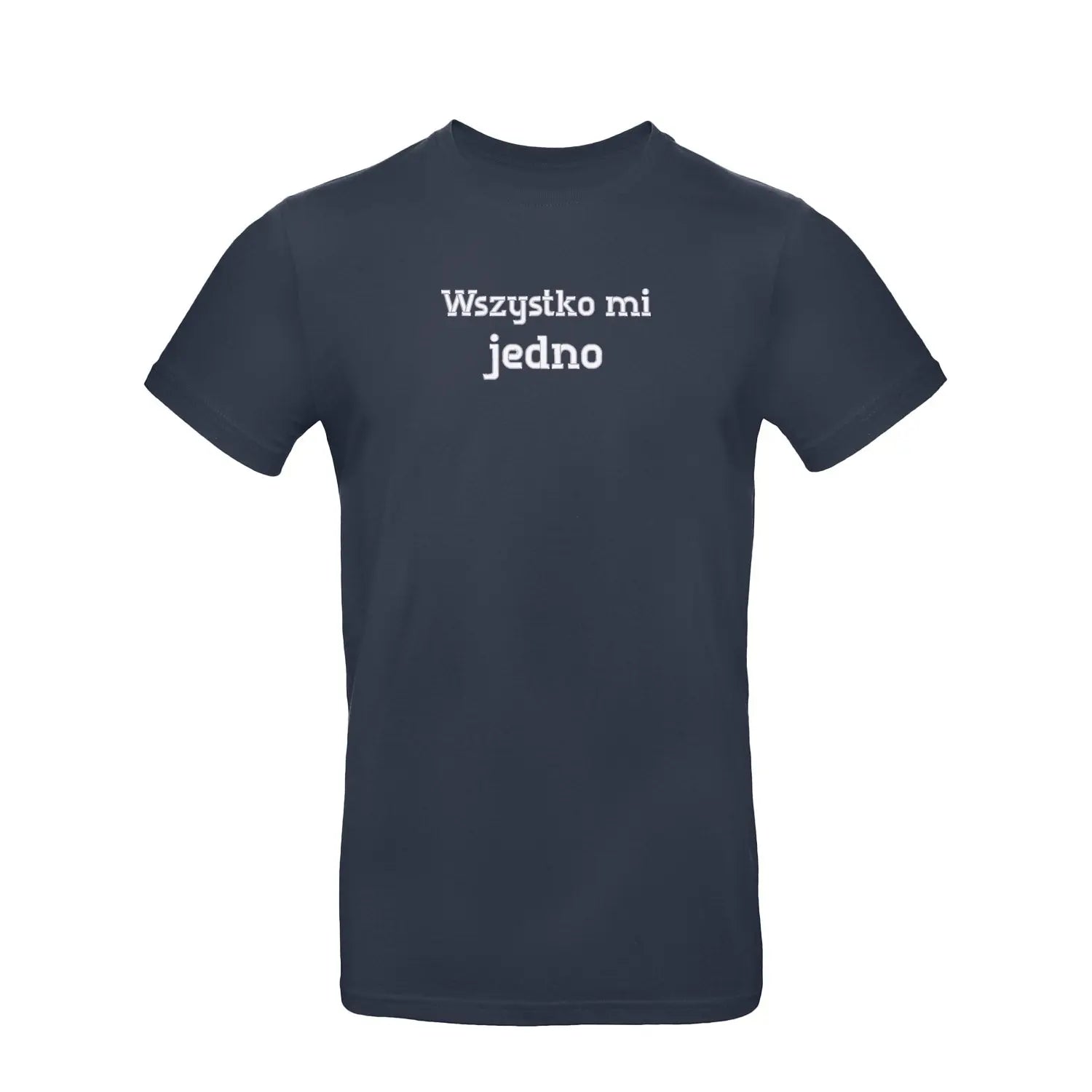 Koszulka damska „Wszystko mi jedno” – Haft 3D, Luz i Styl Haft z radości