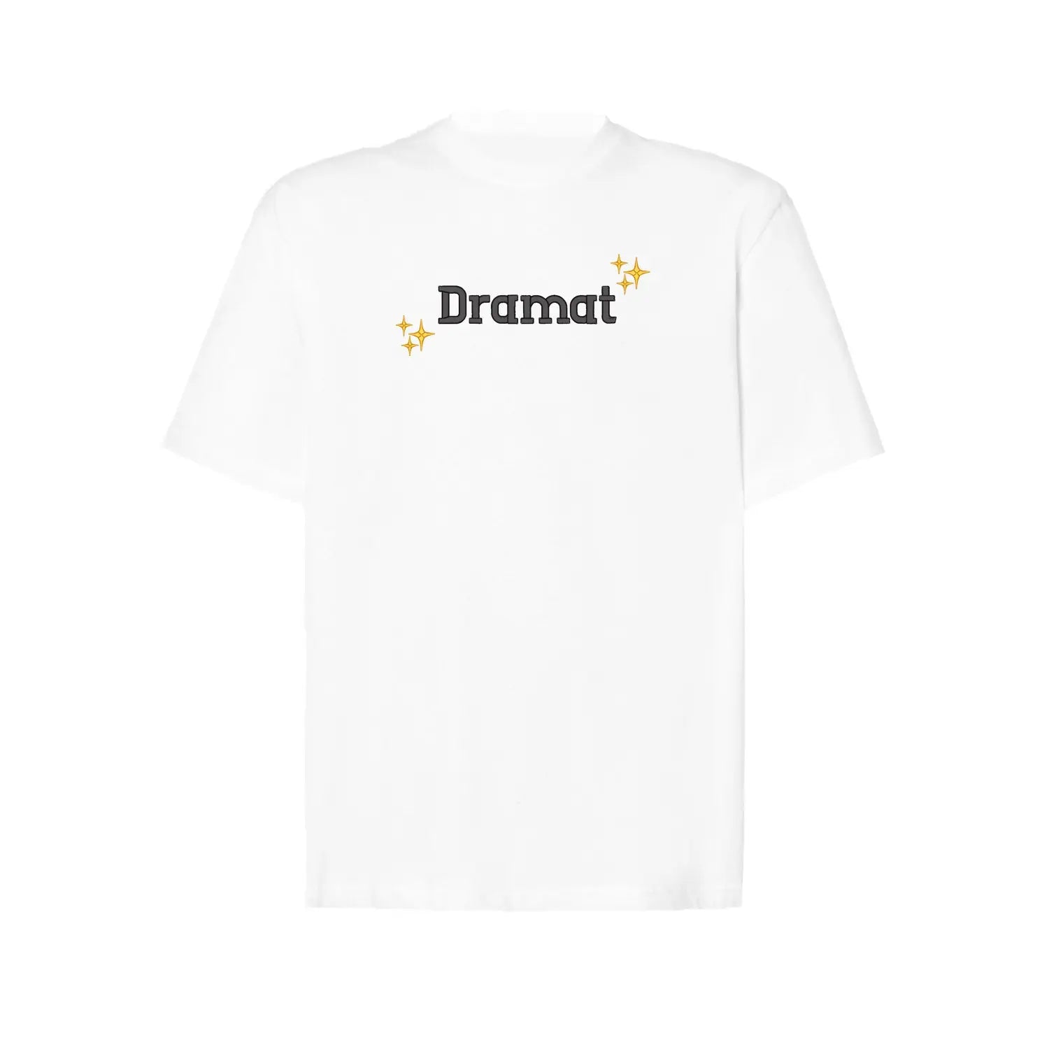 Koszulka oversize „Dramat” – Haft 3D, Styl i Życiowy Sarkazm Haft z radości