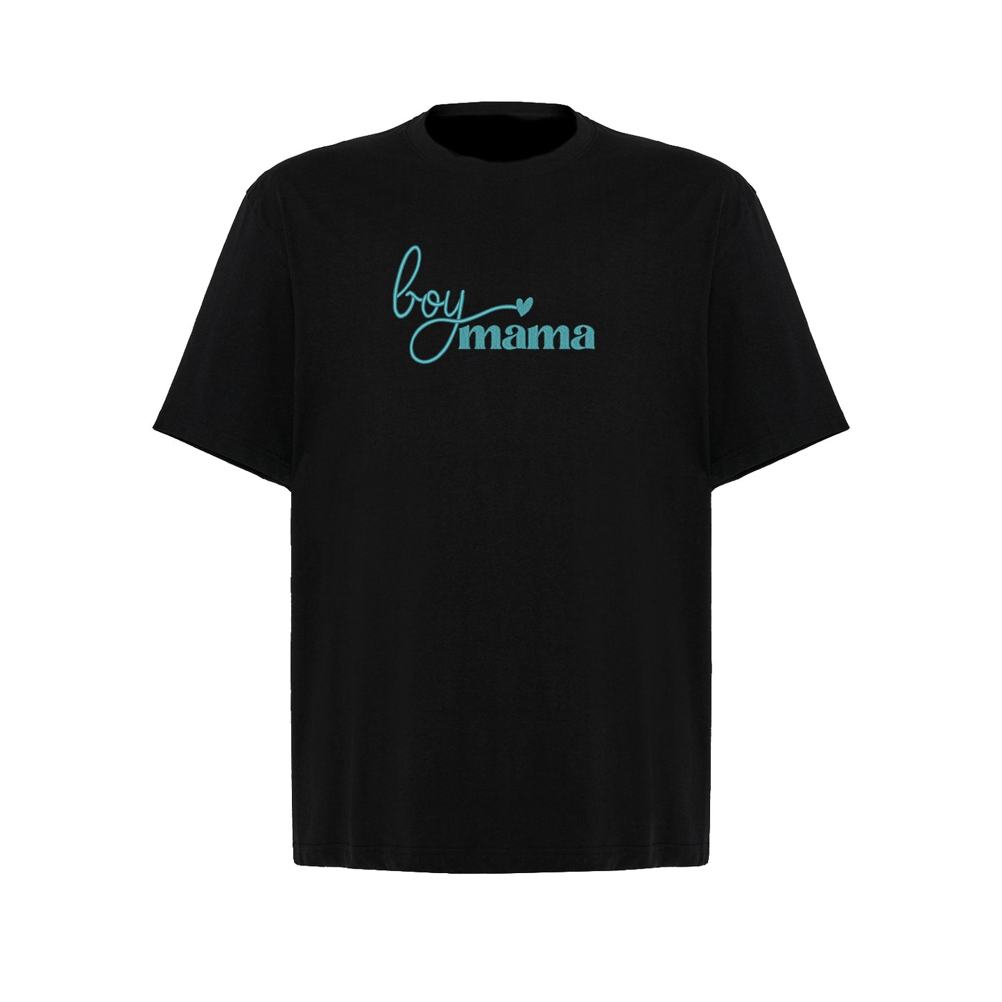 Koszulka Boy Mama Embroidery – Haft komputerowy | Damska, Unisex, Oversize Haft z radości - nadruki i haft na odzieży Warszawa
