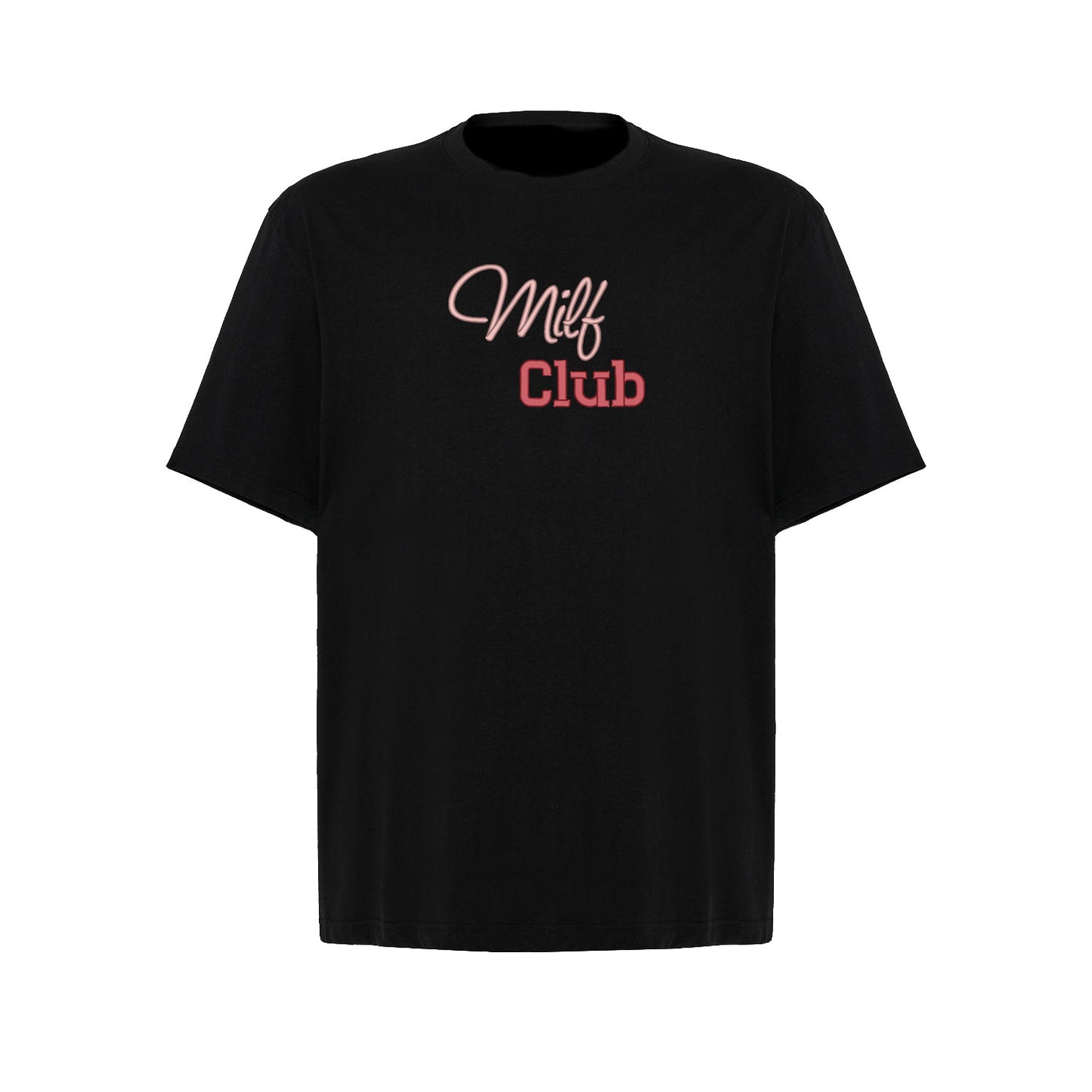 Koszulka oversize „Milf Club” – Haft 3D, Styl i Pewność Siebie