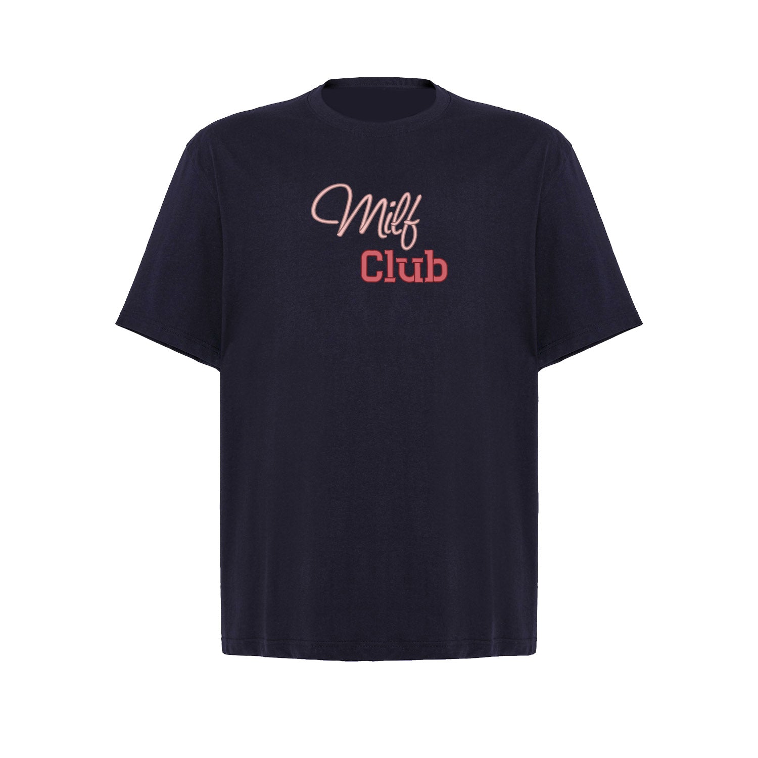 Koszulka oversize „Milf Club” – Haft 3D, Styl i Pewność Siebie