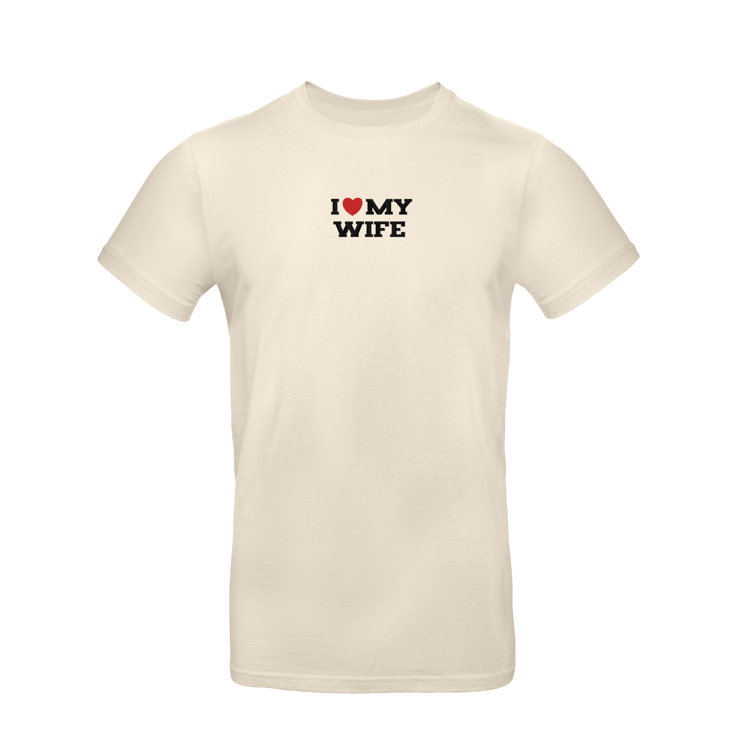 Koszulka unisex z haftem „I LOVE MY WIFE"