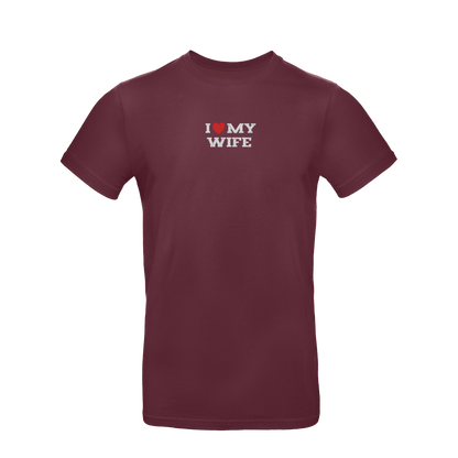 Koszulka unisex z haftem „I LOVE MY WIFE"