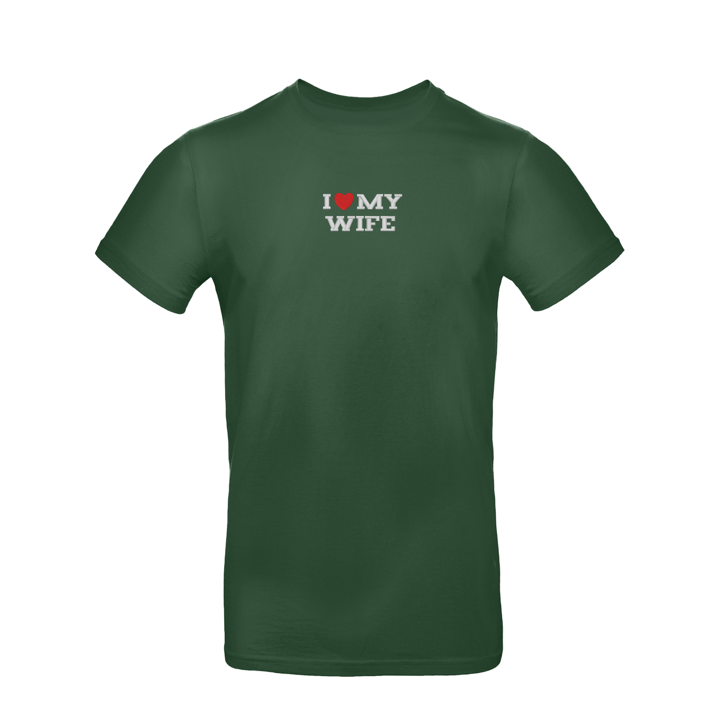 Koszulka unisex z haftem „I LOVE MY WIFE"