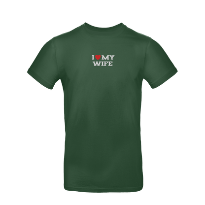 Koszulka unisex z haftem „I LOVE MY WIFE"