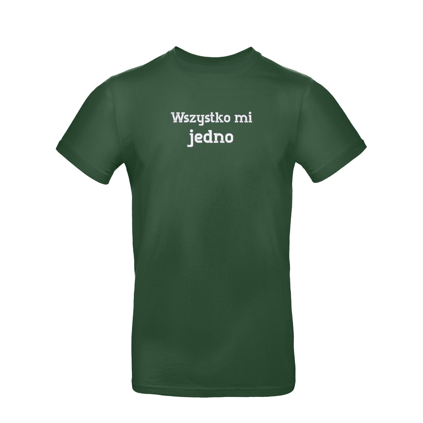 Koszulka unisex „Wszystko mi jedno” – Haft 3D, Luz i Styl