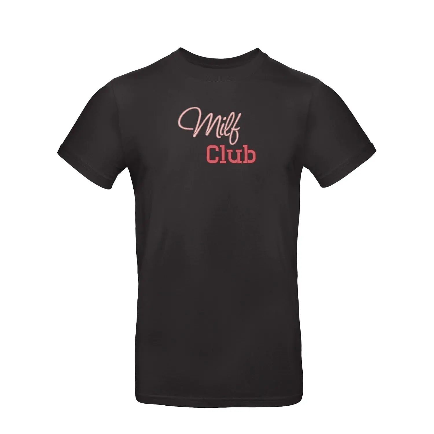 Koszulka unisex „Milf Club” – Haft 3D, Styl i Pewność Siebie Haft z radości