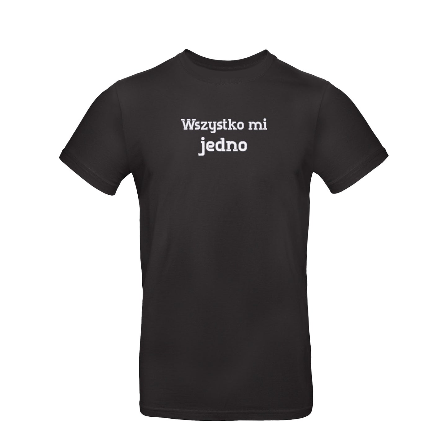 Koszulka unisex „Wszystko mi jedno” – Haft 3D, Luz i Styl