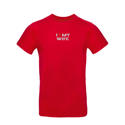 Koszulka unisex z haftem „I LOVE MY WIFE"