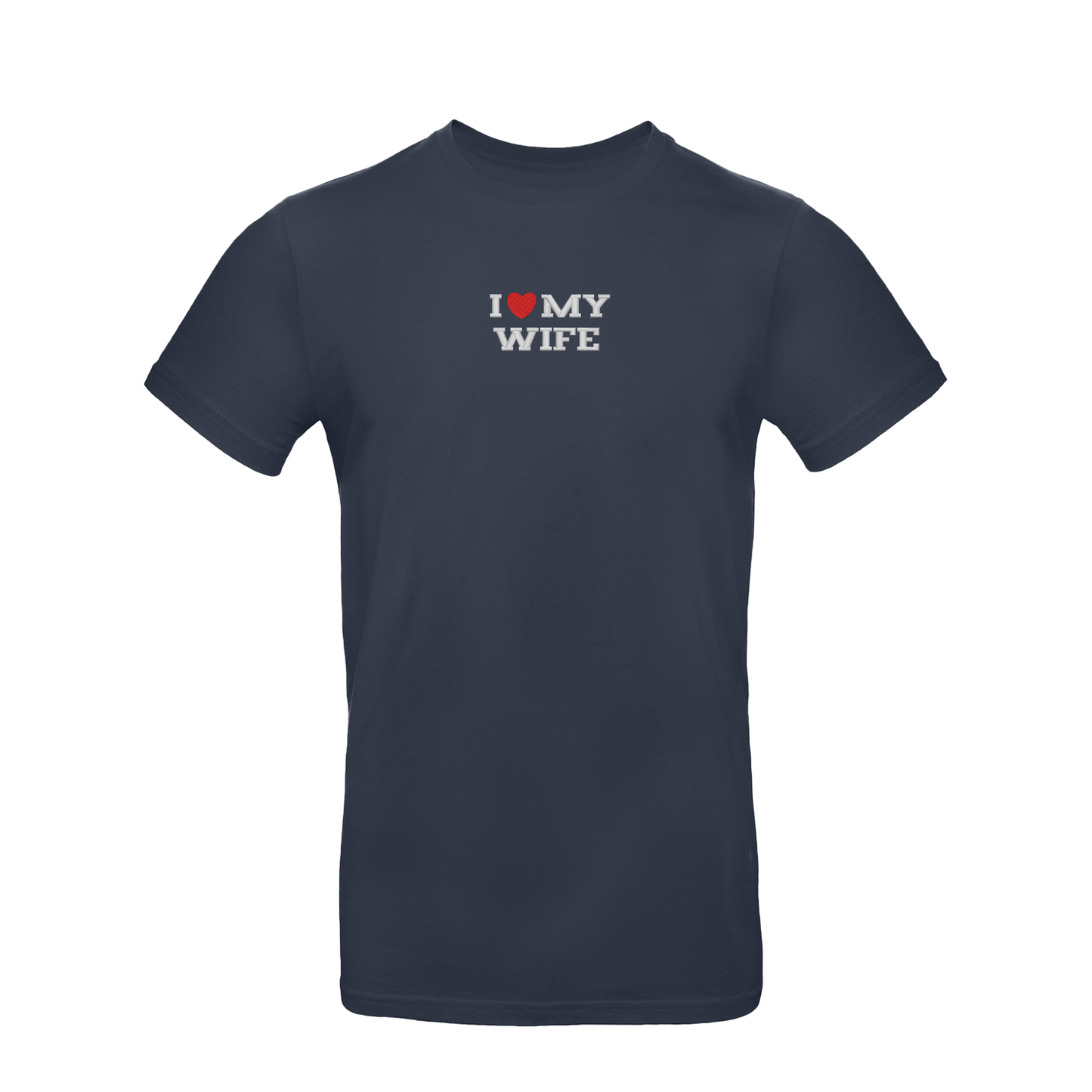 Koszulka unisex z haftem „I LOVE MY WIFE"