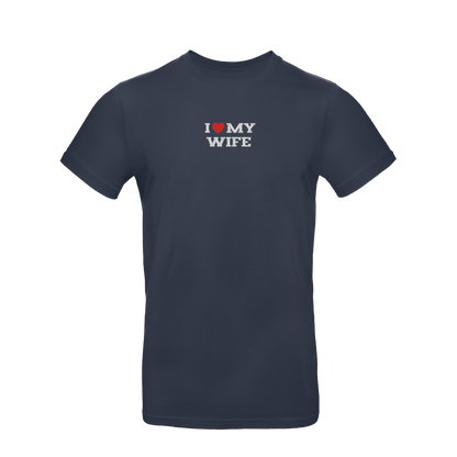 Koszulka unisex z haftem „I LOVE MY WIFE"