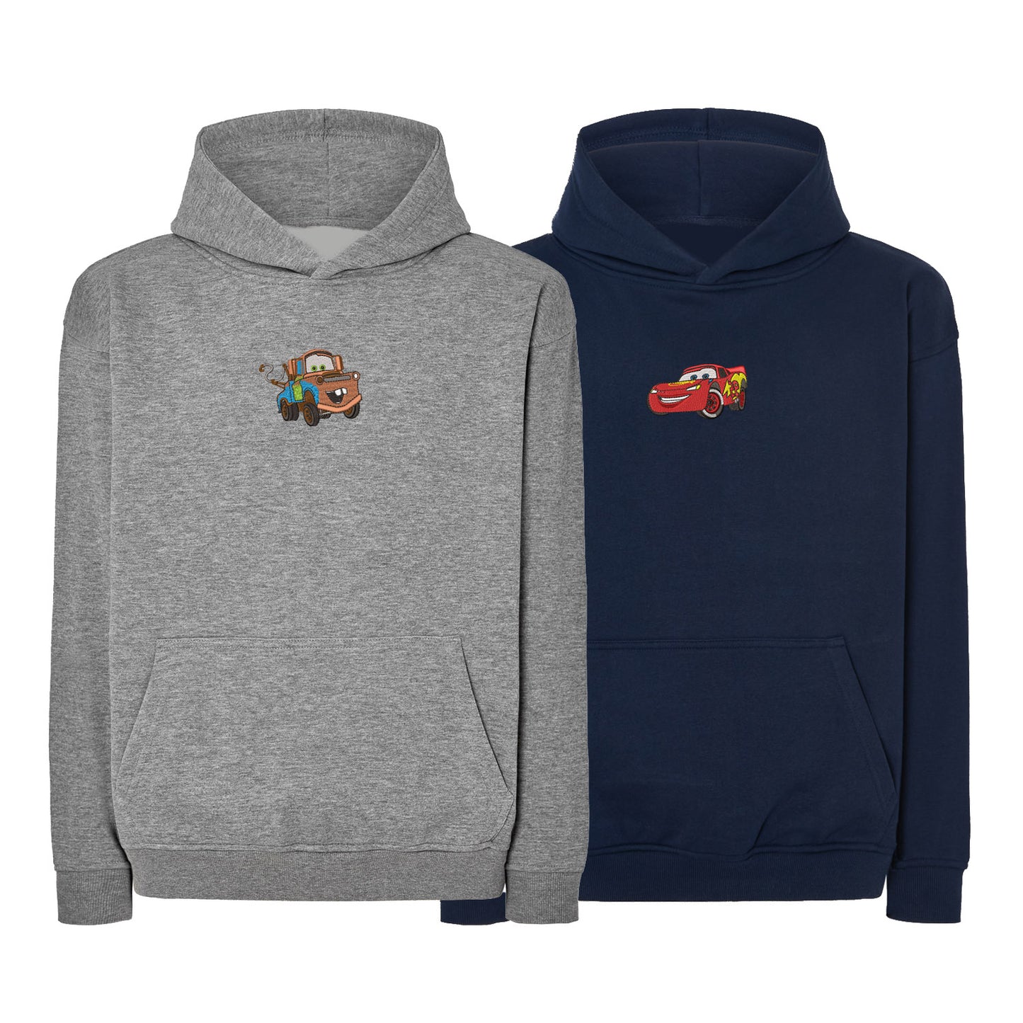 Zestaw 2 bluz oversize z haftem „McQueen & Złomek” maczi & maczi